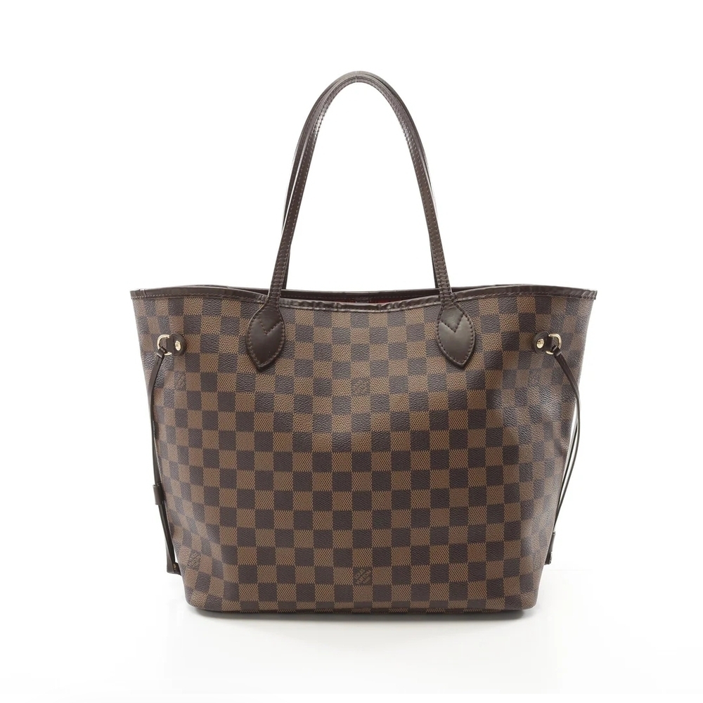 SOLD Louis Vuitton Neverfull MM Damier Ebene Cherry Pivoine Interior, w/ COA